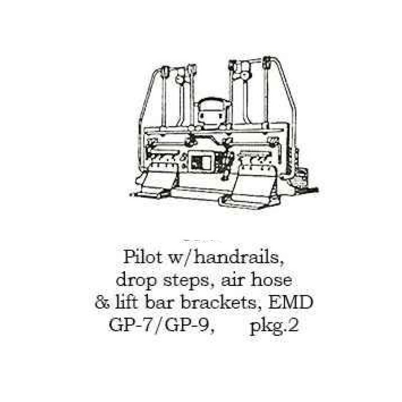 PSC 3942 - DIESEL LOCOMOTIVE GP7/GP9 PILOT AND HANDRAILS - HO SCALE