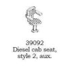 PSC 39092 - DIESEL LOCOMOTIVE CAB SEAT - AUXILIARY - HO SCALE