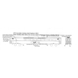 BLACK CAT DECAL - BC085-N - CANADIAN PACIFIC RDC DAYLINER - N SCALE