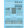 MICROSCALE DECAL 87-793 - EMD E AND F UNIT DIESEL LOCOMOTIVE DATA - HO SCALE