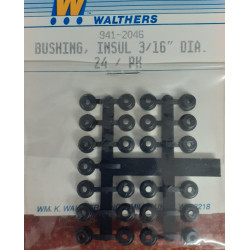 WALTHERS 941-2046 - INSULATED PLASTIC BUSHING - 3/16" OUTSIDE DIAMETER