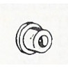 WALTHERS 941-2006 - INSULATED PLASTIC BUSHING - 3/16" OUTSIDE DIAMETER