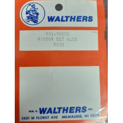 WALTHERS 941-90202 - ALCO WINDOW SET - HO SCALE