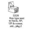 PSC 3228 - STEAM LOCOMOTIVE CAB SEATS - BOX TYPE - HO SCALE