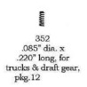 PSC 352 - LARGE SPRINGS - .085" DIAMETER x .22" LONG