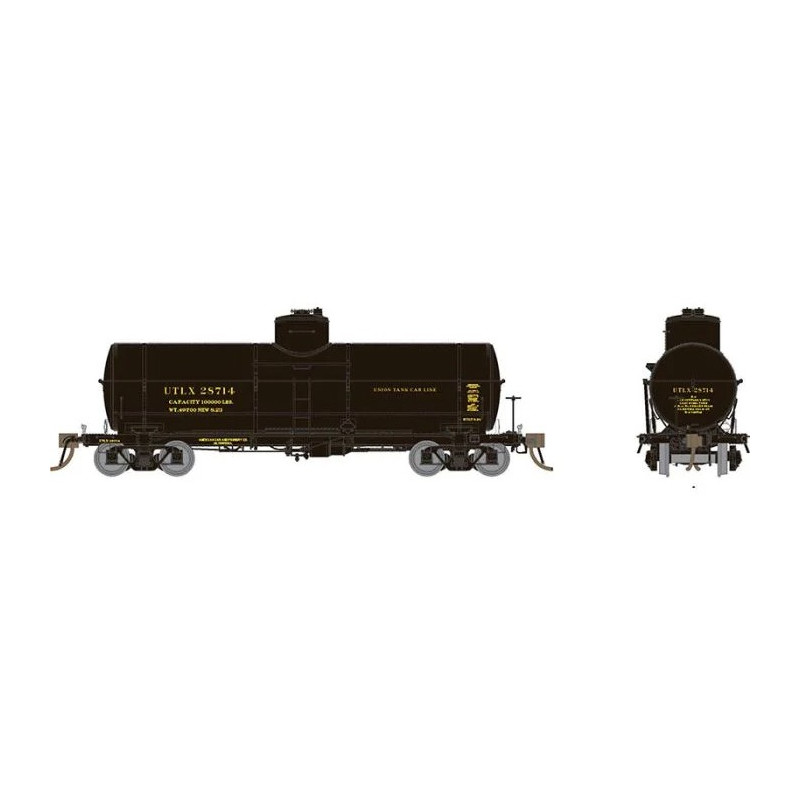 RAPIDO 159001A - UNION X-3 TANK CAR - UTLX 1920s PAINT - HO SCALE 
