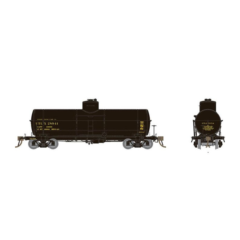 RAPIDO 159002A - UNION X-3 TANK CAR - UTLX 1930s PAINT - HO SCALE 