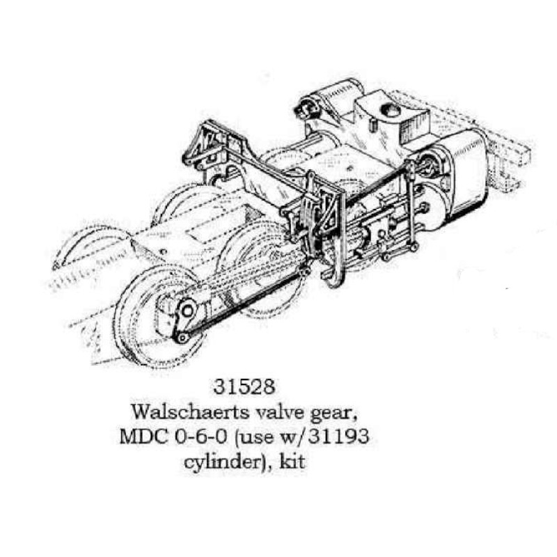 PSC 31528 - STEAM LOCOMOTIVE WALSCHAERTS VALVE GEAR - HO SCALE
