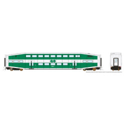 HIGHBALL RAP-020-N - RAPIDO BI-LEVEL COMMUTER CARS - GO TRANSIT NUMBERS - N SCALE