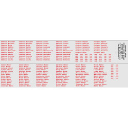 HIGHBALL RAP-024-HO - CHATEAU & MANOR SLEEPER CAR NAMES FOR RAPIDO SLEEPERS - CPRAIL - HO SCALE