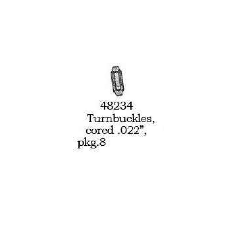 PSC 48234 - TURNBUCKLES - CORED .022" - HO SCALE