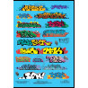 FUSION FSG-GRAFF102-87 - GRAFFITI SET 3 - HO SCALE