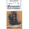 CORONADO SCALE MODELS BH-152 - NARROW GAUGE BOXCAR HARDWARE - O SCALE