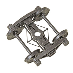 KADEE 750  2 RAIL A.S.F. A-3 RIDE-CONTROL METAL TRUCKS WITH 33" SMOOTH BACK METAL WHEELS - O SCALE