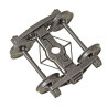 KADEE 750  2 RAIL A.S.F. A-3 RIDE-CONTROL METAL TRUCKS WITH 33" SMOOTH BACK METAL WHEELS - O SCALE