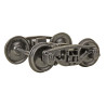KADEE 751 2 RAIL AAR BETTENDORF STYLE METAL TRUCKS WITH 33" SMOOTH BACK METAL WHEELS - O SCALE