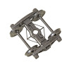 KADEE 751 2 RAIL AAR BETTENDORF STYLE METAL TRUCKS WITH 33" SMOOTH BACK METAL WHEELS - O SCALE