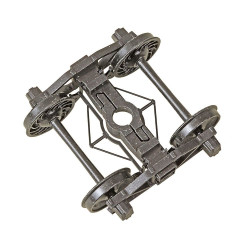 KADEE 752 2 RAIL ARCH BAR METAL TRUCKS WITH 33" RIBBED BACK METAL WHEELS - O SCALE