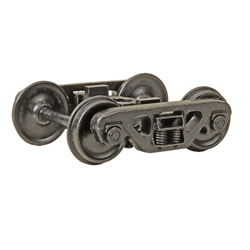 KADEE 753 2 RAIL BARBER S-2 ROLLER BEARING METAL TRUCKS WITH 33" SMOOTH BACK METAL WHEELS - O SCALE