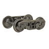 KADEE 753 2 RAIL BARBER S-2 ROLLER BEARING METAL TRUCKS WITH 33" SMOOTH BACK METAL WHEELS - O SCALE