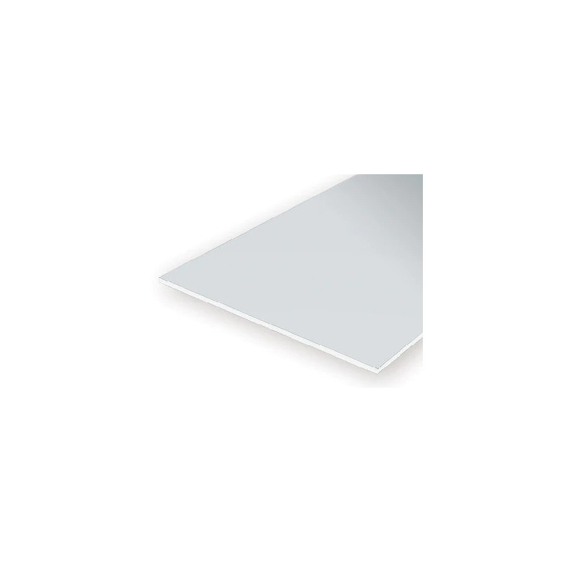 EVERGREEN SCALE MODELS 9010 - 6"x12" WHITE SHEET STYRENE - 0.010"