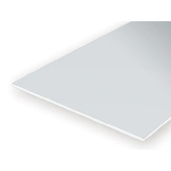 EVERGREEN SCALE MODELS 9015 - 6"x12" WHITE SHEET STYRENE - 0.015"
