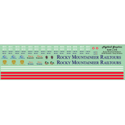 HIGHBALL L-376 ROCKY MOUNTAINEER RAILTOURS DIESEL LOCOMOTIVES - HO SCALE