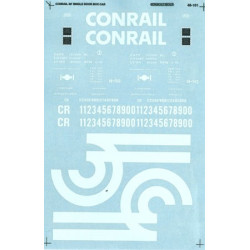 MICROSCALE DECAL 48-101 - CONRAIL 50' SINGLE DOOR BOXCARS - O SCALE