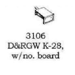 PSC 3106 - STEAM LOCOMOTIVE D&RGW K-28 HEADLIGHT BRACKET - HO SCALE
