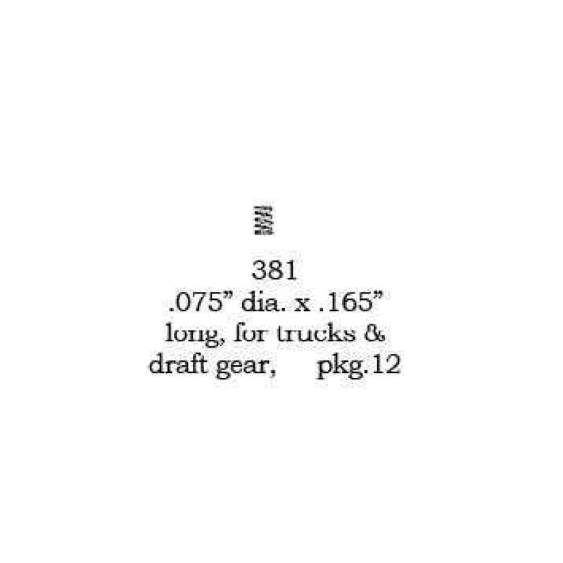 PSC 381 - LARGE SPRINGS - .075" DIAMETER x .165" LONG