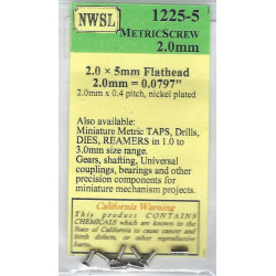 NWSL 1225-5 METRIC SCREW - 2.0mm x 5mm