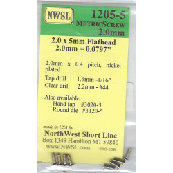 NWSL 1205-5 METRIC SCREW - 2.0mm x 5mm
