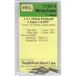 NWSL 1150-5 METRIC SCREW - 1.4mm x 10mm