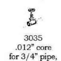 PSC 3035 - STEAM LOCOMOTIVE GLOBE VALVE FOR 3/4" PIPE - HO SCALE