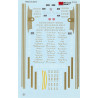 MICROSCALE DECAL 87-455 - FRISCO/MKT EMD E UNIT LOCOMOTIVES - TEXAS SPECIAL - HO SCALE