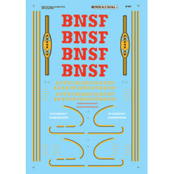 MICROSCALE DECAL 87-967 - BURLINGTON NORTHERN SANTA FE GP60M DIESEL LOCOMOTIVES - HO SCALE