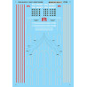 MICROSCALE DECAL 87-956 - ROCK ISLAND EMD E & F  DIESEL LOCOMOTIVES - ROCKET SCHEME - HO SCALE