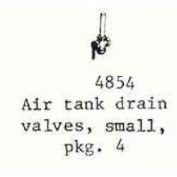 PSC 4854 - AIR TANK DRAIN VALVES - SMALL - O SCALE