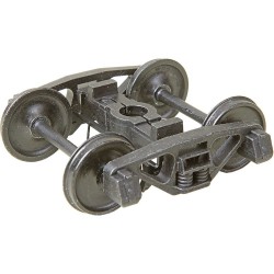 KADEE 755 - 2 RAIL A.S.F. A-3 RIDE-CONTROL METAL TRUCKS WITH 33" SMOOTH BACK METAL P48 WHEELS - O SCALE