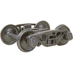 KADEE 755 - 2 RAIL A.S.F. A-3 RIDE-CONTROL METAL TRUCKS WITH 33" SMOOTH BACK METAL P48 WHEELS - O SCALE