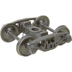 KADEE 756 - 2 RAIL AAR BETTENDORF STYLE METAL TRUCKS WITH 33" SMOOTH BACK METAL P48 WHEELS - O SCALE