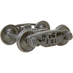 KADEE 756 - 2 RAIL AAR BETTENDORF STYLE METAL TRUCKS WITH 33" SMOOTH BACK METAL P48 WHEELS - O SCALE