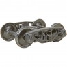 KADEE 756 - 2 RAIL AAR BETTENDORF STYLE METAL TRUCKS WITH 33" SMOOTH BACK METAL P48 WHEELS - O SCALE