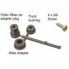 KADEE 756 - 2 RAIL AAR BETTENDORF STYLE METAL TRUCKS WITH 33" SMOOTH BACK METAL P48 WHEELS - O SCALE