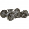 KADEE 757 - 2 RAIL ARCH BAR METAL TRUCKS WITH 33" RIBBED BACK METAL P48 WHEELS - O SCALE