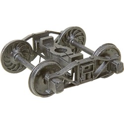 KADEE 757 - 2 RAIL ARCH BAR METAL TRUCKS WITH 33" RIBBED BACK METAL P48 WHEELS - O SCALE