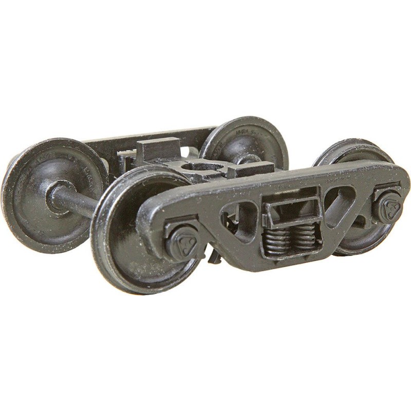 KADEE 758 - 2 RAIL BARBER S-2 ROLLER BEARING METAL TRUCKS WITH 33" SMOOTH BACK METAL P48 WHEELS - O SCALE