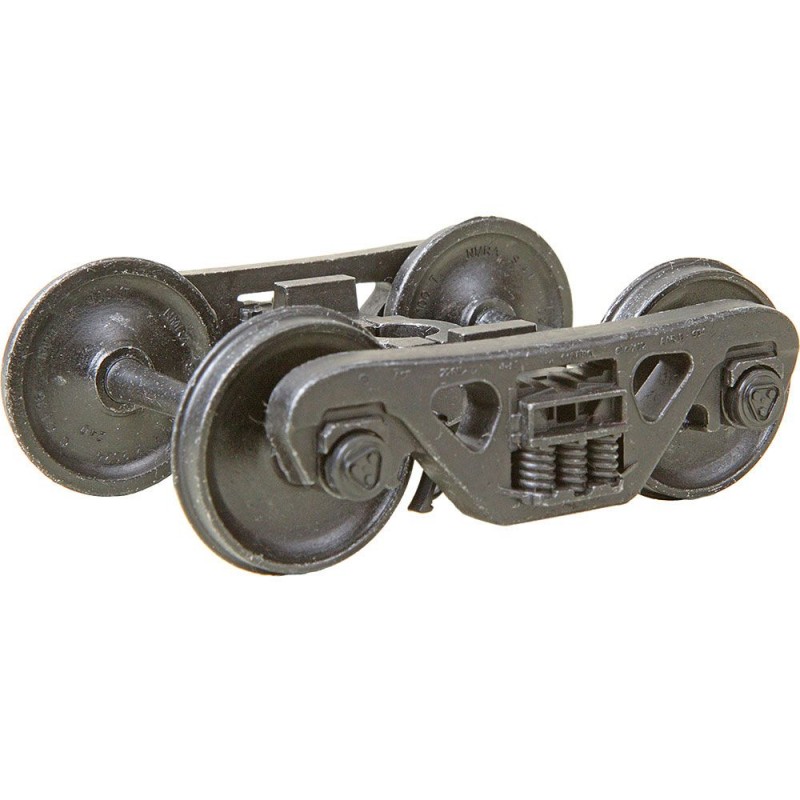 KADEE 759 - 2 RAIL A.S.F. 100-TON ROLLER BEARING METAL TRUCKS WITH 36" SMOOTH BACK METAL P48 WHEELS - O SCALE
