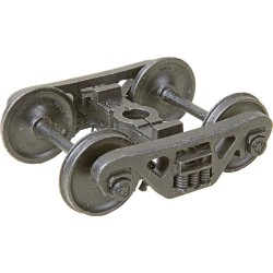 KADEE 759 - 2 RAIL A.S.F. 100-TON ROLLER BEARING METAL TRUCKS WITH 36" SMOOTH BACK METAL P48 WHEELS - O SCALE