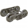 KADEE 759 - 2 RAIL A.S.F. 100-TON ROLLER BEARING METAL TRUCKS WITH 36" SMOOTH BACK METAL P48 WHEELS - O SCALE